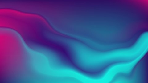 Blue and purple neon flowing liquid waves abstract motion background. Seamless loop. Video animation Ultra HD 4K 3840x2160