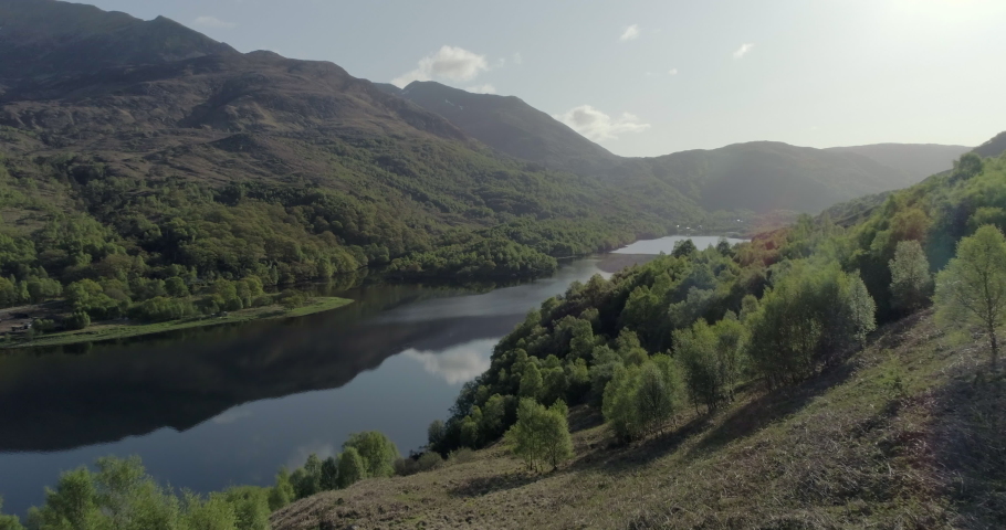 Loch Leven loch near Glencoe in the Highlands of Scotland