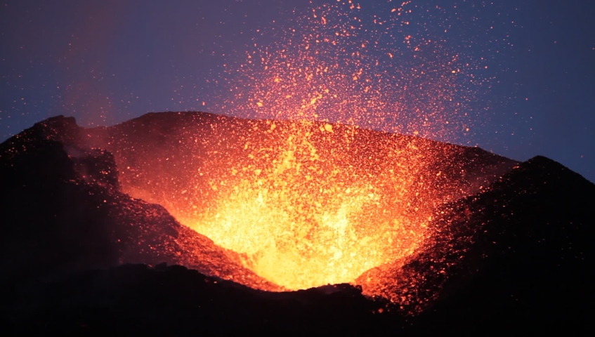volcano 4k uhd video