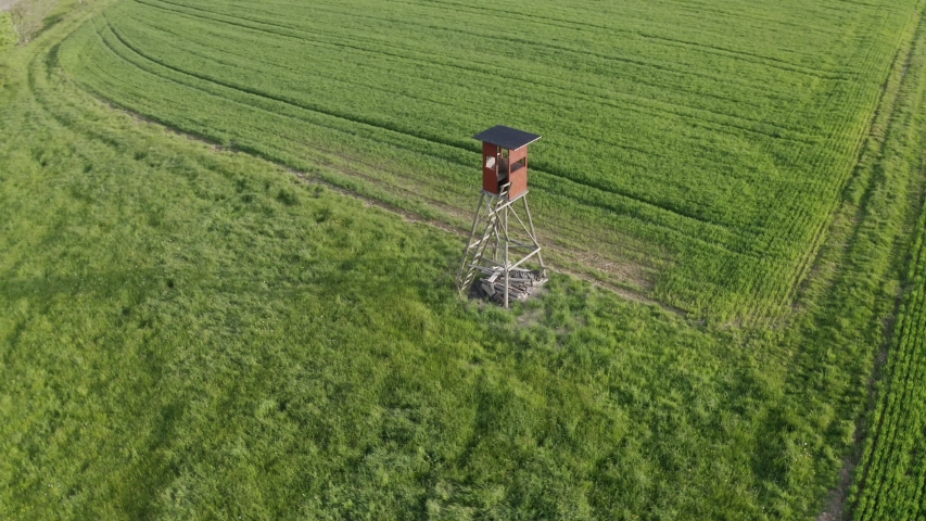 Aerial shot of high seat