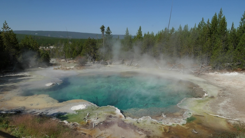 Streams flowing from the Geyser Basin image - Free stock photo - Public ...