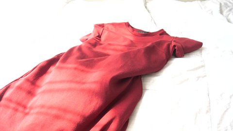 Crumpled Red Dress On White Wooden Stock Photo 401800306 | Shutterstock