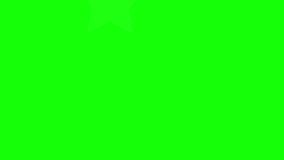 Green background with moving stars

