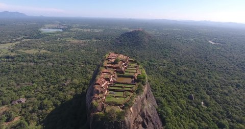 Aerial of LION ROCK SIGIRIYA , Polonnaruwa , Sri Lanka
Sigiriya or Sinhagiri is an ancient rock fortress located in the northern Matale District near the town of Dambulla in the Central Province.