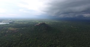 Aerial View of Pindurangala from Sigiriya.
Sinhagiri is an ancient rock fortress located in the northern Matale District near the town of Dambulla in the Central Province.