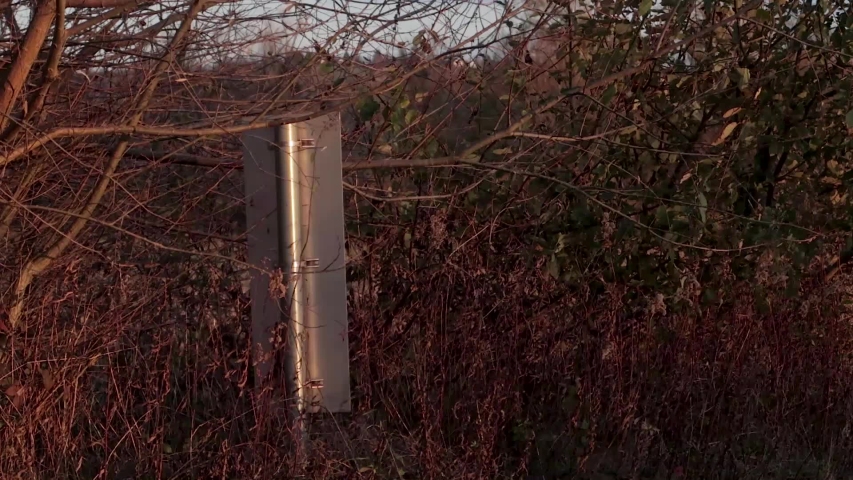 Shot from an abandoned sign.