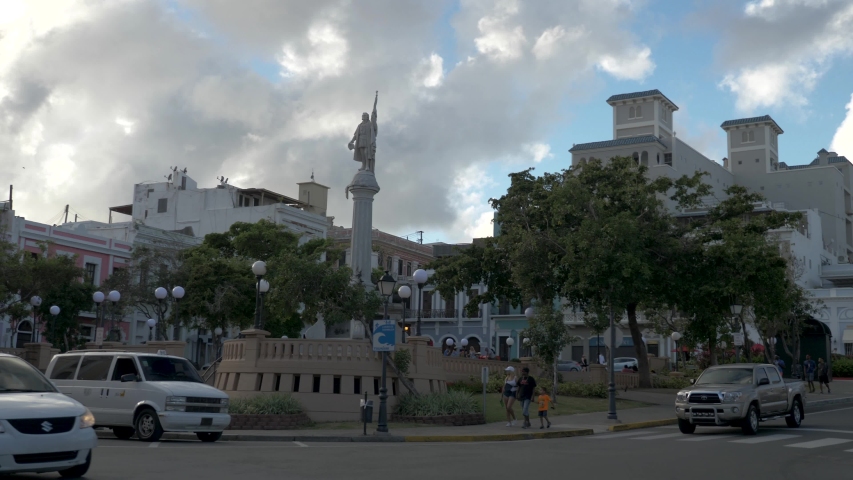 SLOW-MOTION: City of San Juan, Puerto Rico