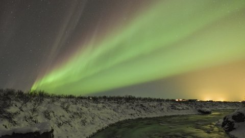 Northern Lights Aurora over Iceland