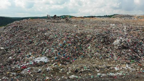 Plastic pollution crisis. Trash sent to Malaysia for recycling is instead dumped in a giant garbage mountain 