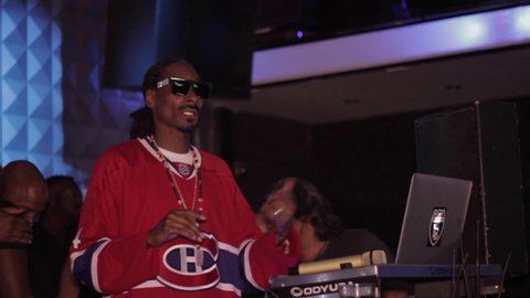 Montreal, Québec / Canada - 07 24 2014: Snoop dogg singing california love