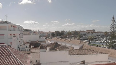 Aerial shot of Faro, Portugal 