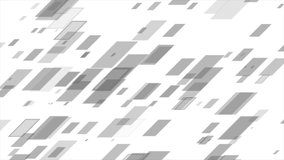 Grey tech geometric abstract motion design. Seamless loop. Video animation Ultra HD 4K 3840x2160