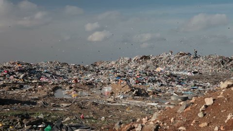 Landfill garbage