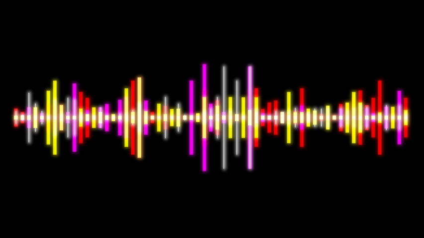 Digital Audio Spectrum Wave Effect. 4K loop animation Royalty-Free Stock Footage #1030997390