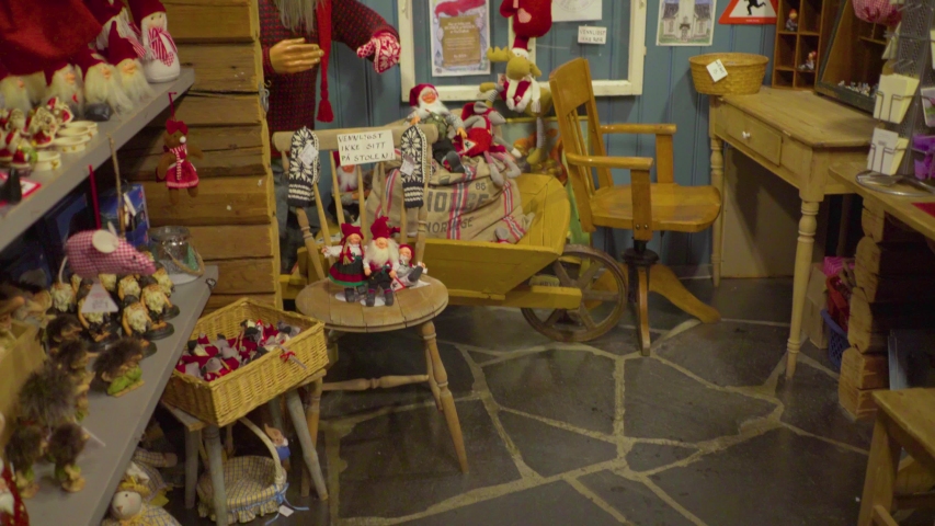 Santa Claus Christmas house in charming Scandinavian village - Santa clause post office overview