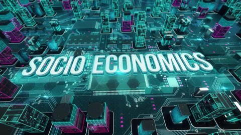 Socio Economics digital technology concept
