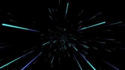 4k. Abstract hyper speed background. Fast motion internet data flow.