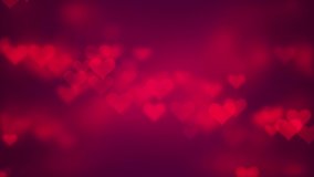 Abstract Hearts Shape flowing, Valentine Day - Christmas Background