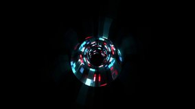 Shiny digital waves pulse in cyberspace motion graphics animation background new quality techno style cool nice beautiful 4k stock video footage