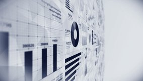 Business infographics with diagram loop animation. Charts and graphs. Business success and financial concepts. Presentation template. Data visualization elements. - Powered by Shutterstock - Get 15% off with code: PIKWIZARD15