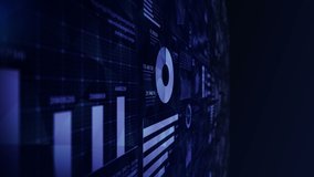 Business infographics with diagram loop animation. Charts and graphs. Business success and financial concepts. Presentation template. Data visualization elements. - Powered by Shutterstock - Get 15% off with code: PIKWIZARD15