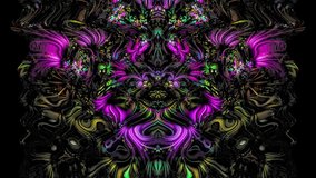 Artistic depiction of pulsating electric flower garden - accompaniment to music videos. dancing, science fiction, meditation, hypnosis,, magic, hallucinations, etc.