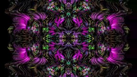 Artistic depiction of pulsating electric flower garden - accompaniment to music videos. dancing, science fiction, meditation, hypnosis,, magic, hallucinations, etc.