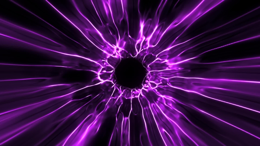 Purple Black Hole Energy Tunnel Stock Footage Video (100% Royalty-free