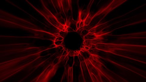 Red Black Hole Energy Tunnel Intro Logo Loop Background