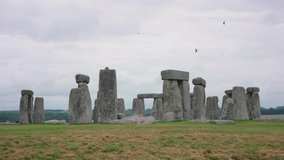 Views of the Stonehenge,Stonehenge is a famous landmark in England