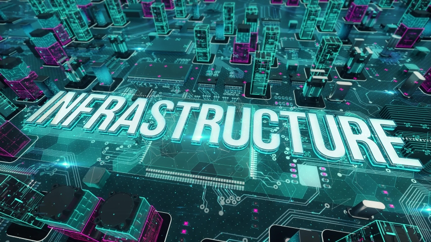 Infrastructure digital technology hi-tech concept - Powered by Shutterstock - Get 15% off with code: PIKWIZARD15