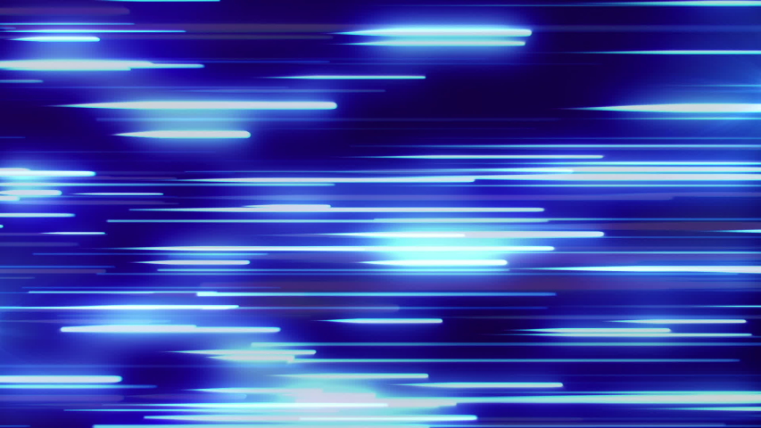 Falling glowing lines, abstract animation background. Seamless loop