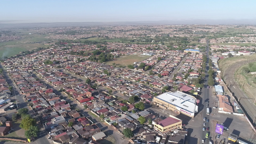 Suburbs of Soweto in Johannesburg