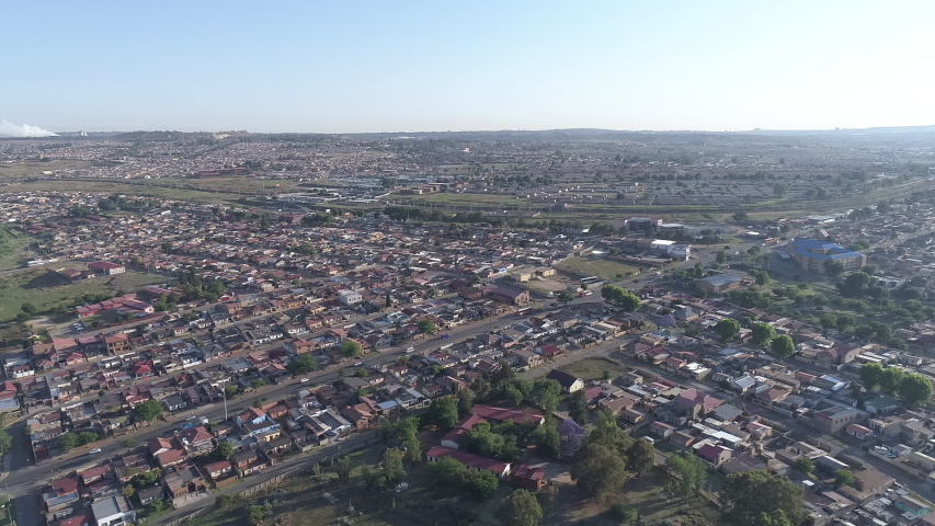 Suburbs of Soweto in Johannesburg