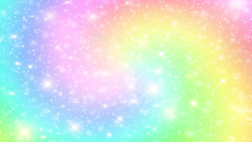 Rainbow Galaxy Background And Pastel Stock Footage Video 100