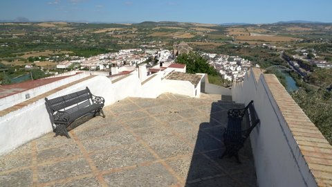 Arcos de la Frontera on a sunny summer day, province of Cadiz, Andalusia, Spain.
