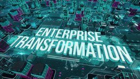 Enterprise Transformation digital technology hi-tech concept - Powered by Shutterstock - Get 15% off with code: PIKWIZARD15
