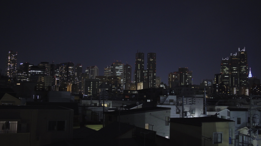 Shinjuku Skyline And Rooftops In Stock Footage Video 100 Royalty Free Shutterstock