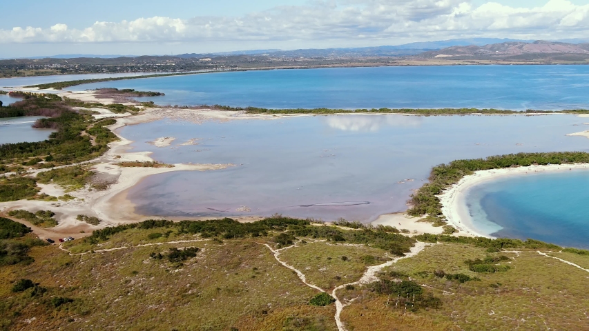 Flying by Los Morillos lighthouse in Cabo Rojo Puerto Rico