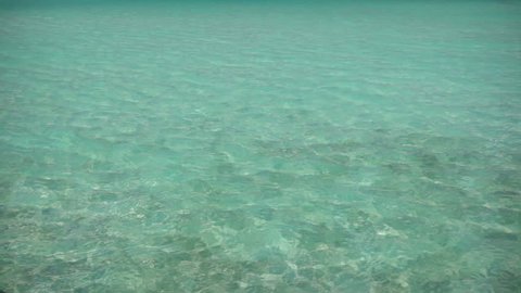 turquoise ocean with small waves with audio 