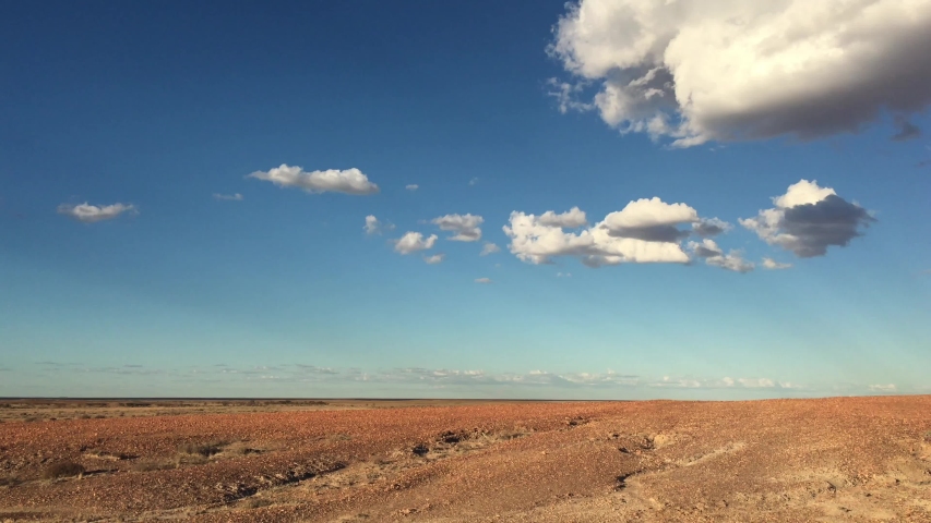 Landscape of the Breakaways near Coober Pedy in South Australia .