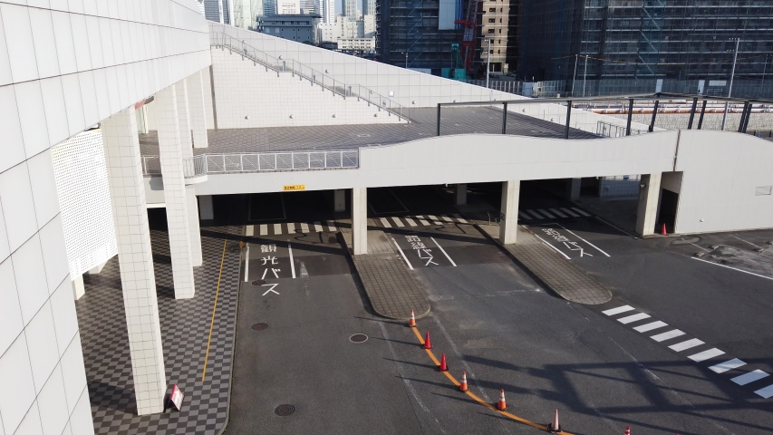 Harumi wharf in Japan Tokyo