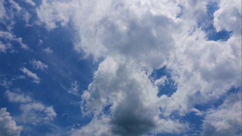 4k time lapse beautiful blue sky with clouds background.Sky clouds.Sky with clouds weather nature cloud blue.Blue sky with clouds
