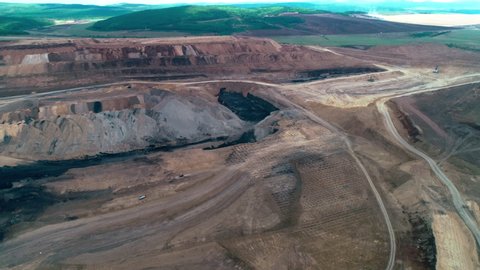 coal mining explosive works aerial