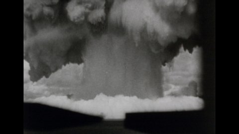 1940s: Atomic bomb explodes on Bikini Atoll.
