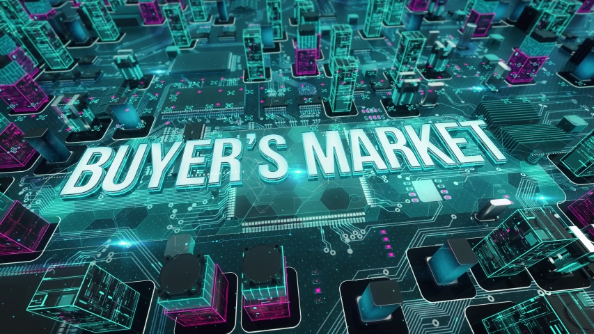 Buyers Market digital technology hi-tech concept