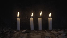 Close Up Candles 4k Resolution