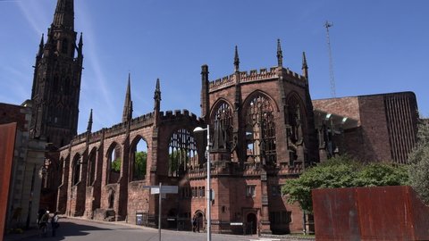 Coventry, West Midlands / England - June 03 2019:The city has two universities, Coventry University in the city centre and the University of Warwick on the southern outskirts. UK 4K