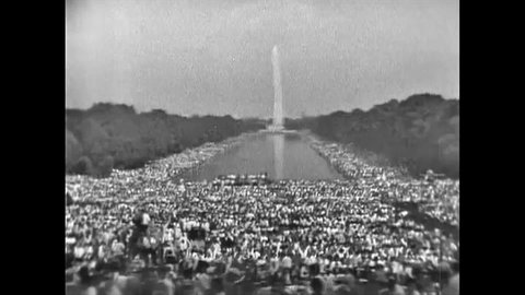 CIRCA 1963 - The 1963 March on Washington civil rights rally. Prayer.