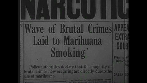CIRCA 1930s - Marijuana dealers get rich in the 1930s.